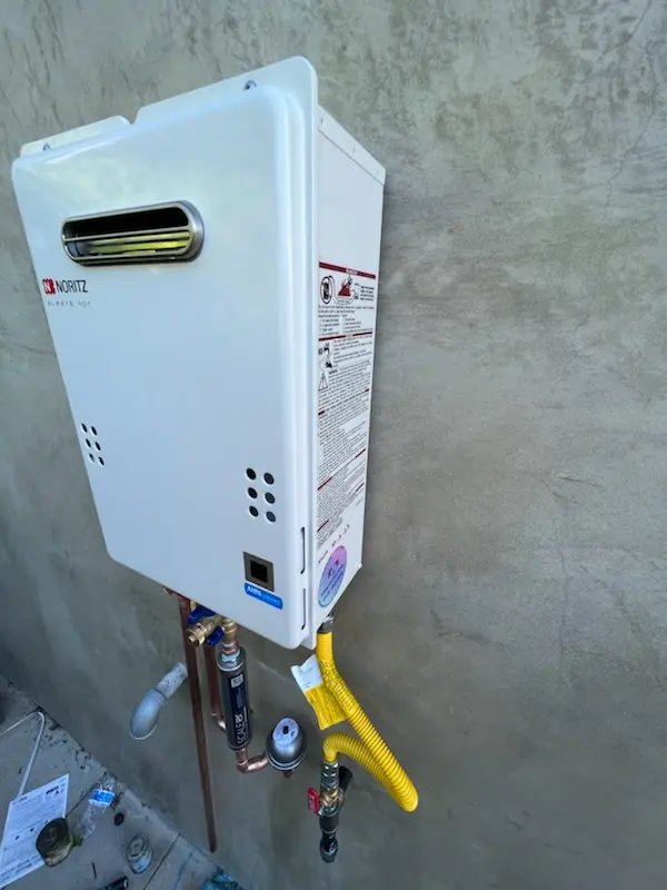 Tankless water heater installation for Bonneville homes